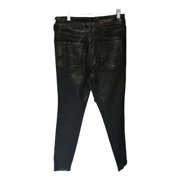 Free People High Waist  Coated Jean NWT - Picture 2 of 5